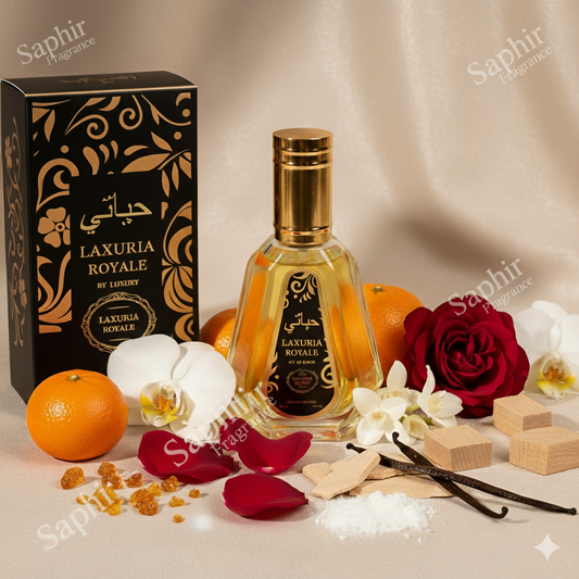 Eau de parfum Laxuria Royale/ inspiré de Yara Rose 50ml