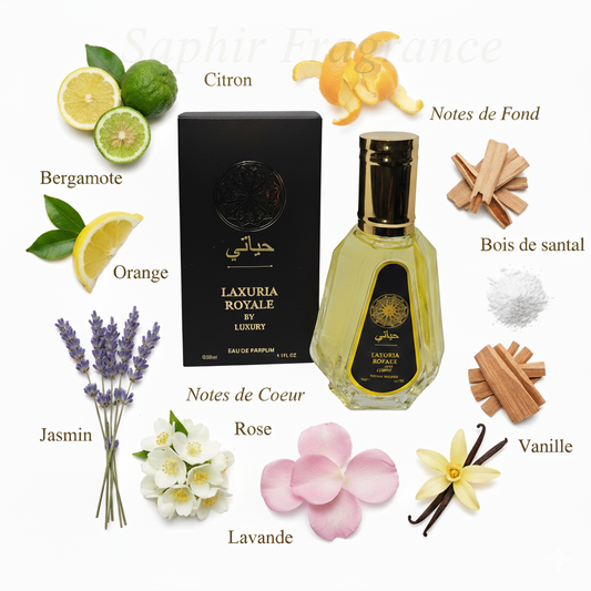 Eau de parfum Laxuria Royale/ inspiré de Asad 50ml