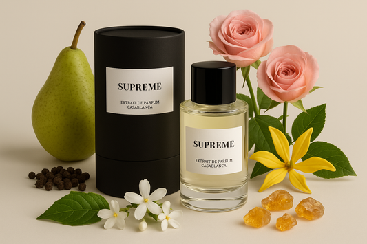 Parfum Supreme optimisé avec ingrédients